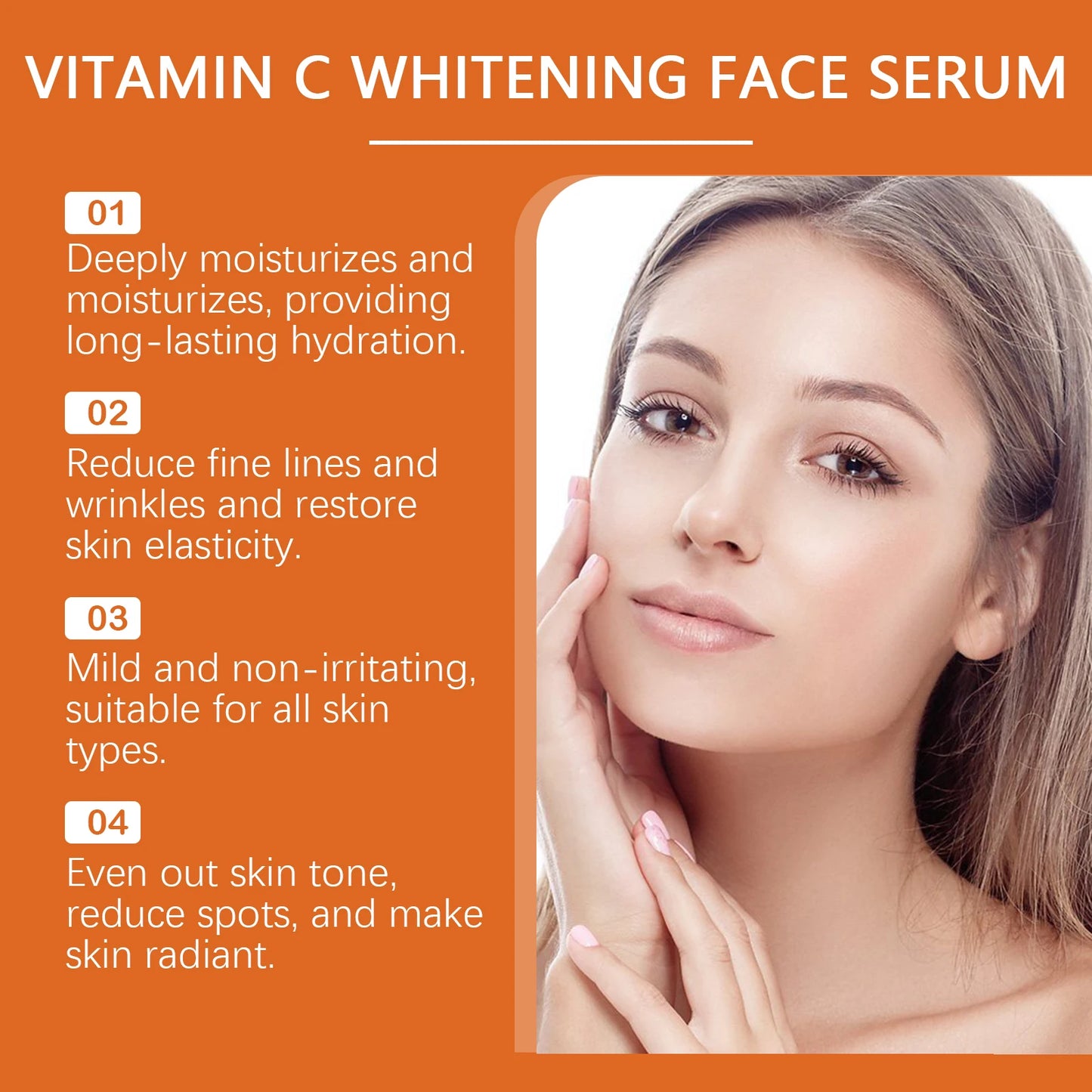 SUVETTE vitamin c serum benefits infographic