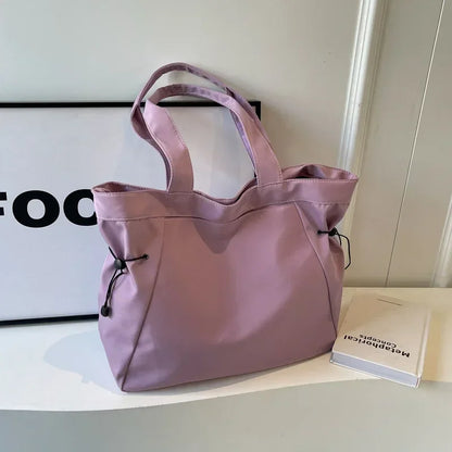 Large Drawstring Tote Bag for Women
