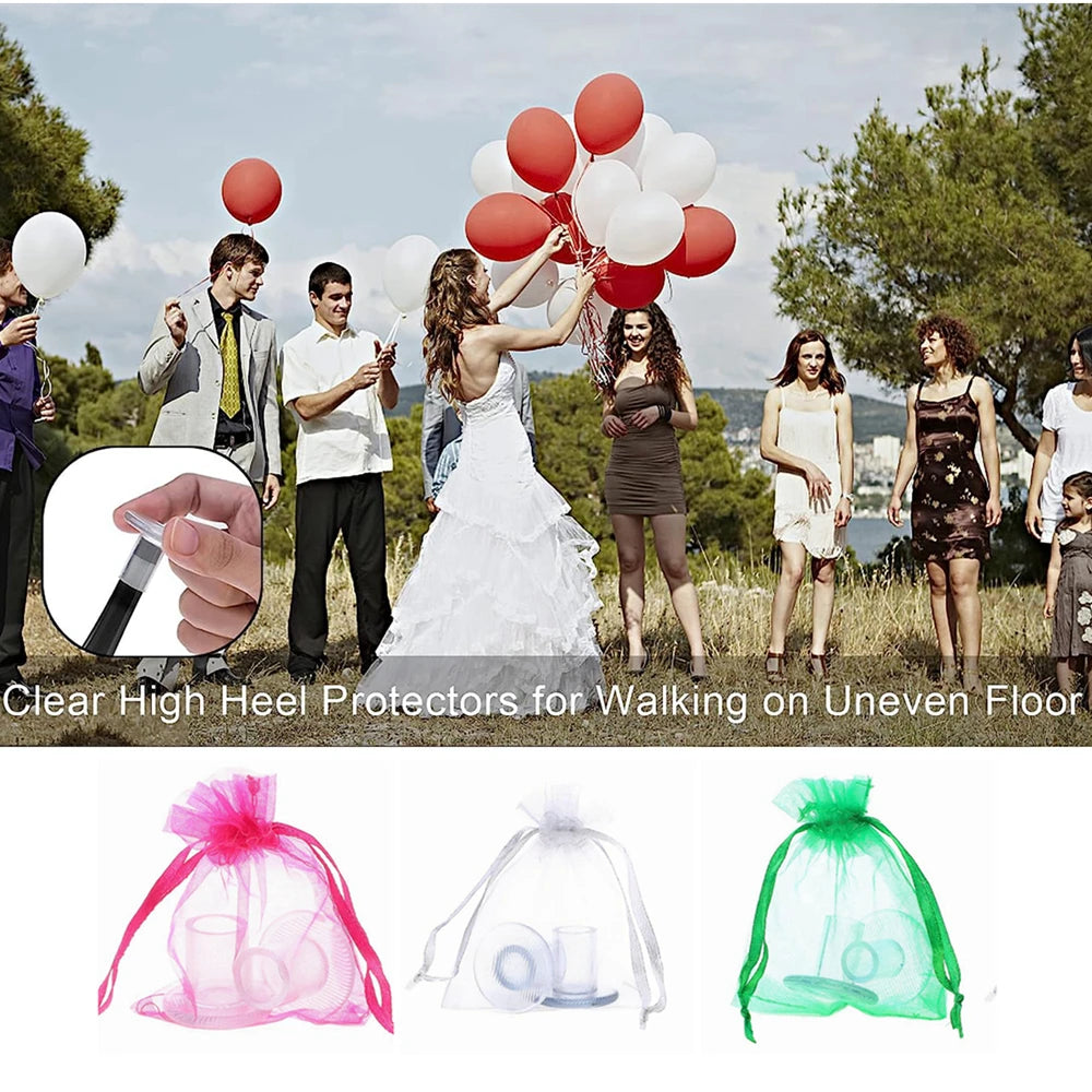 SUVETTE wedding heel protectors in mesh gift bags