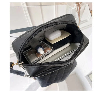 SUVETTE open black crossbody bag showing internal storage