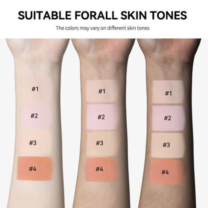 SUVETTE Loose Powder Swatches On Different Skin Tones