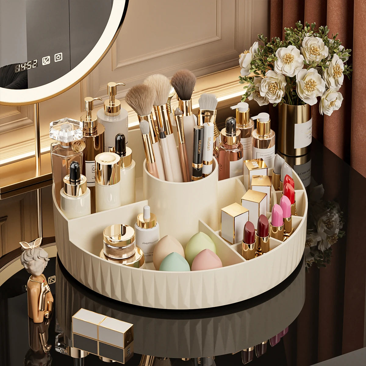 SUVETTE rotating cosmetic makeup organizer