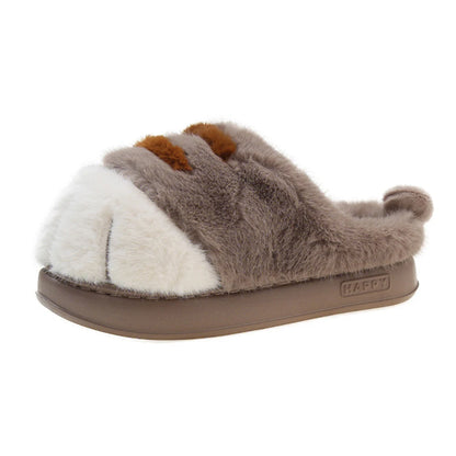 3D Cat Paw Plush Slippers