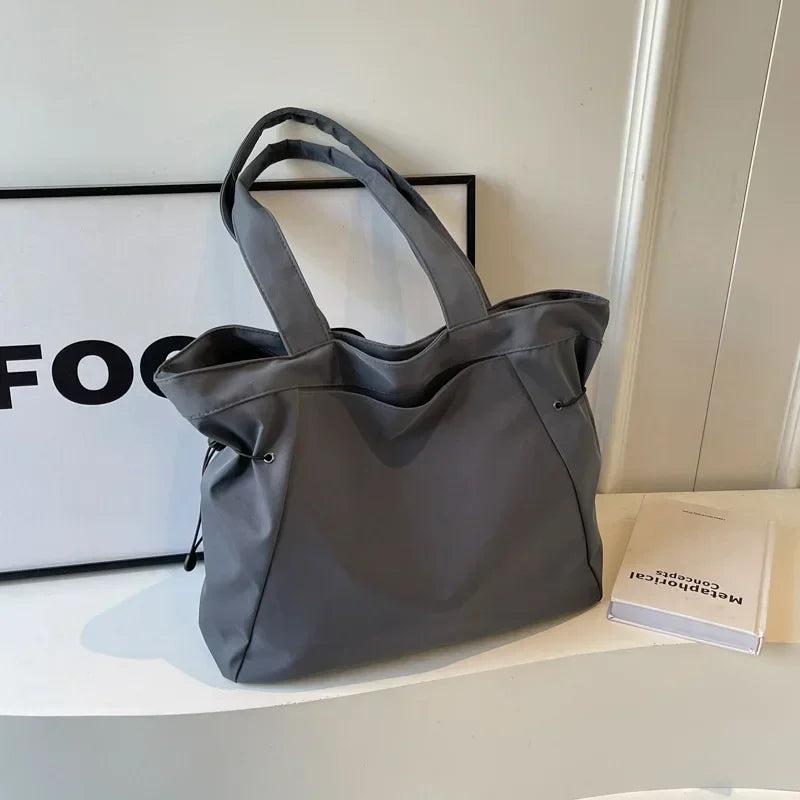 Large Drawstring Tote Bag for Women