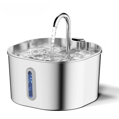 SUVETTE stainless steel pet water fountain with window