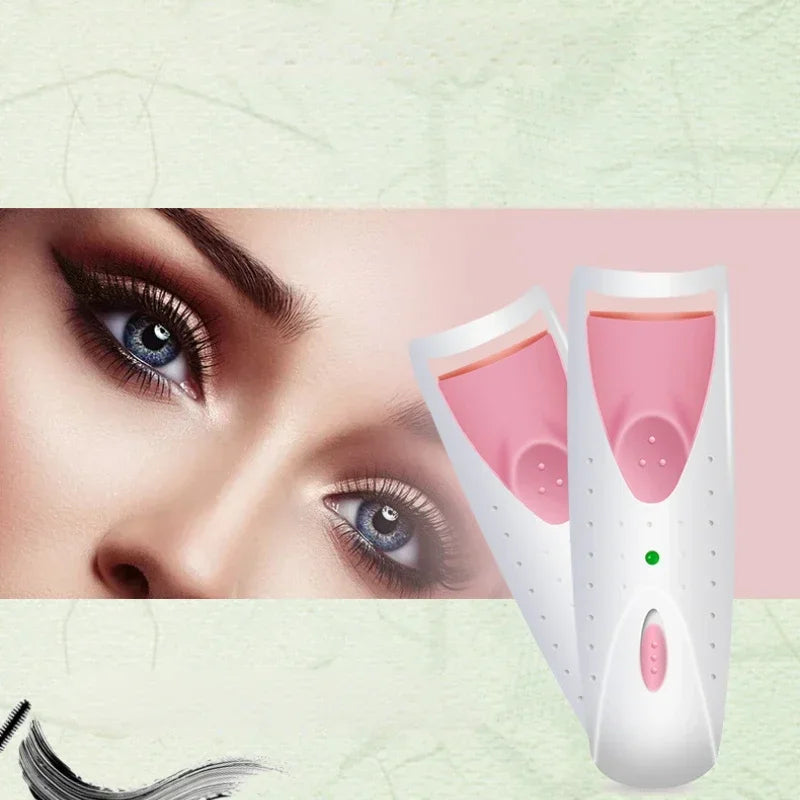 SUVETTE electric eyelash curlers with model