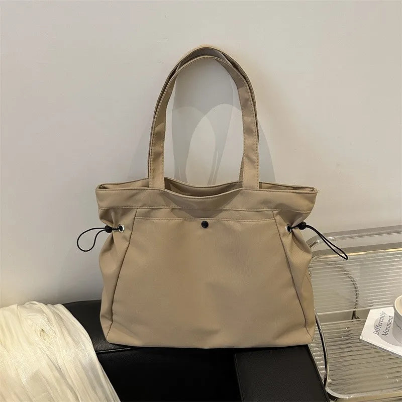 Large Drawstring Tote Bag for Women