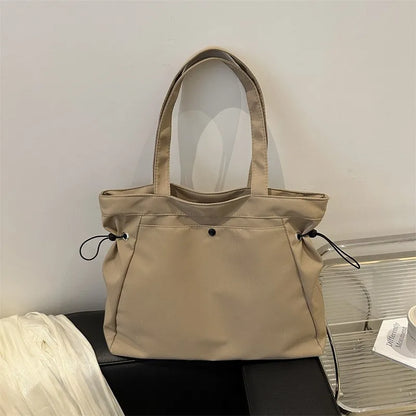 Large Drawstring Tote Bag for Women