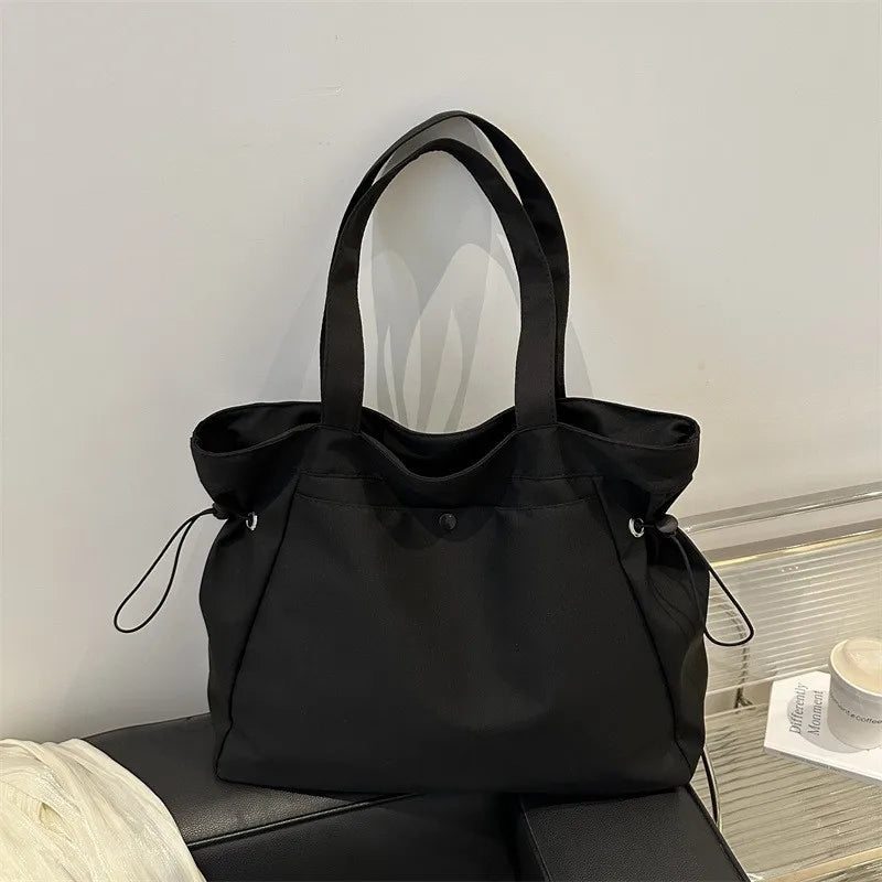 Large Drawstring Tote Bag for Women