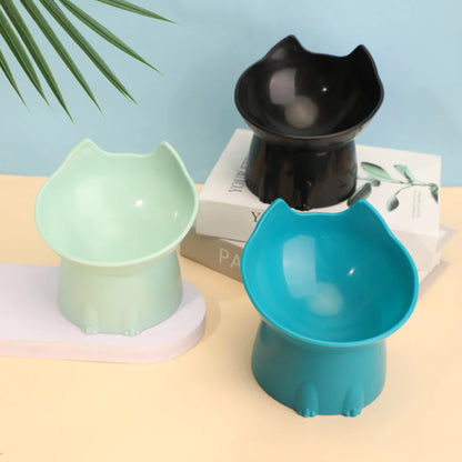 SUVETTE elevated cat bowls in black green and blue