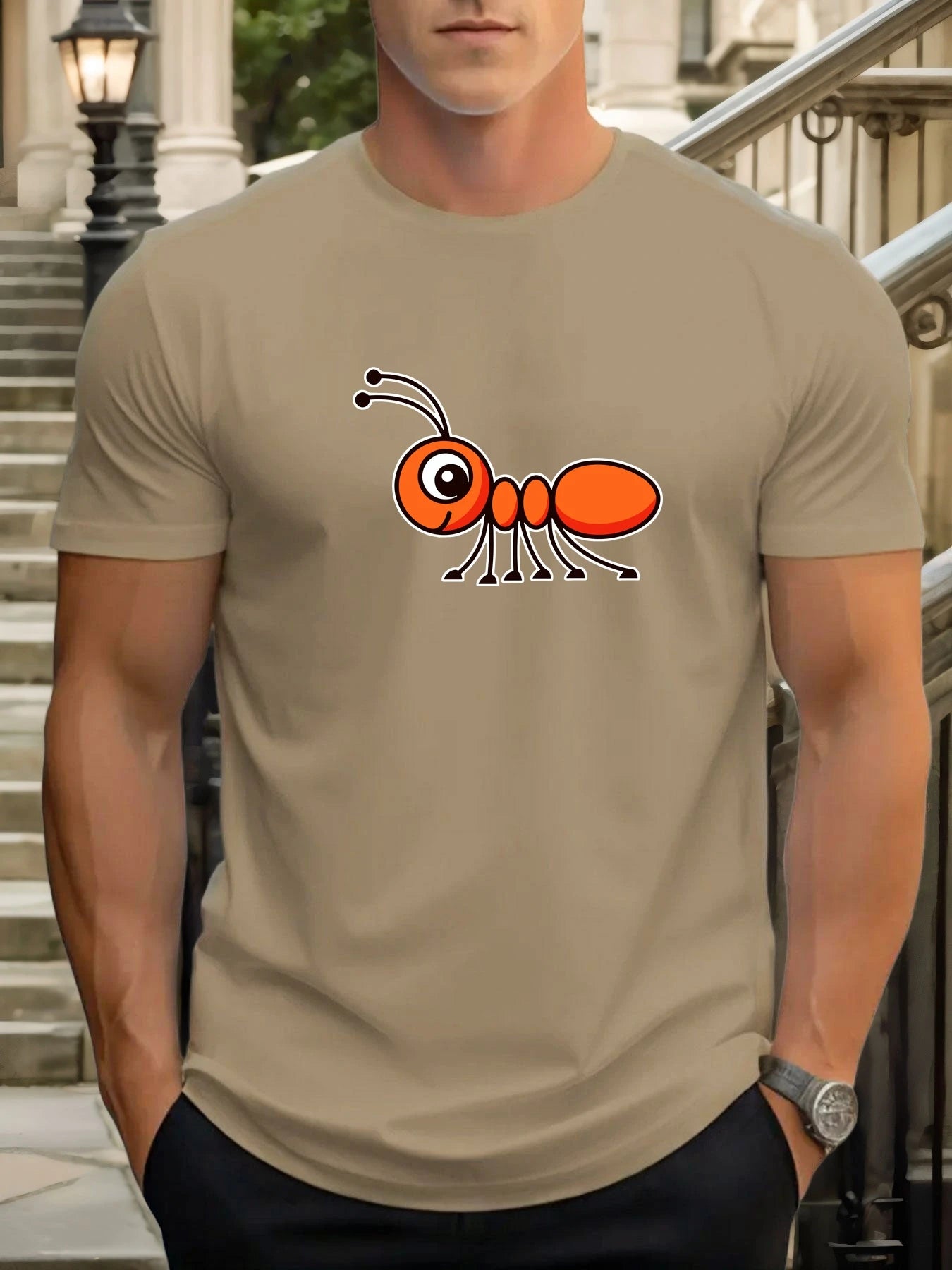 Men's 100% Cotton Graphic T-Shirt