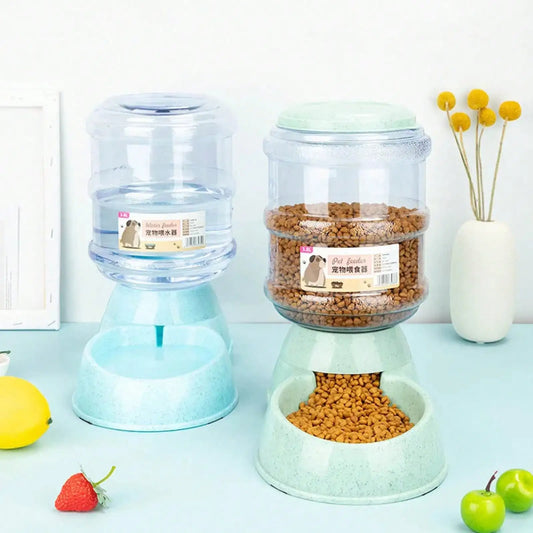 SUVETTE Automatic Pet Water Dispenser & Food Feeder Set