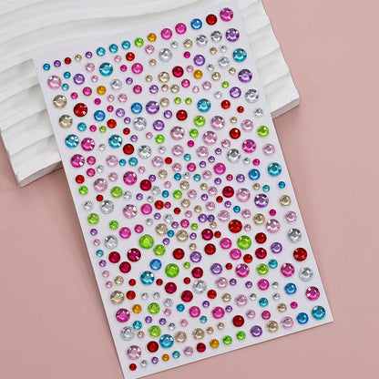3D Face Rhinestone Stickers