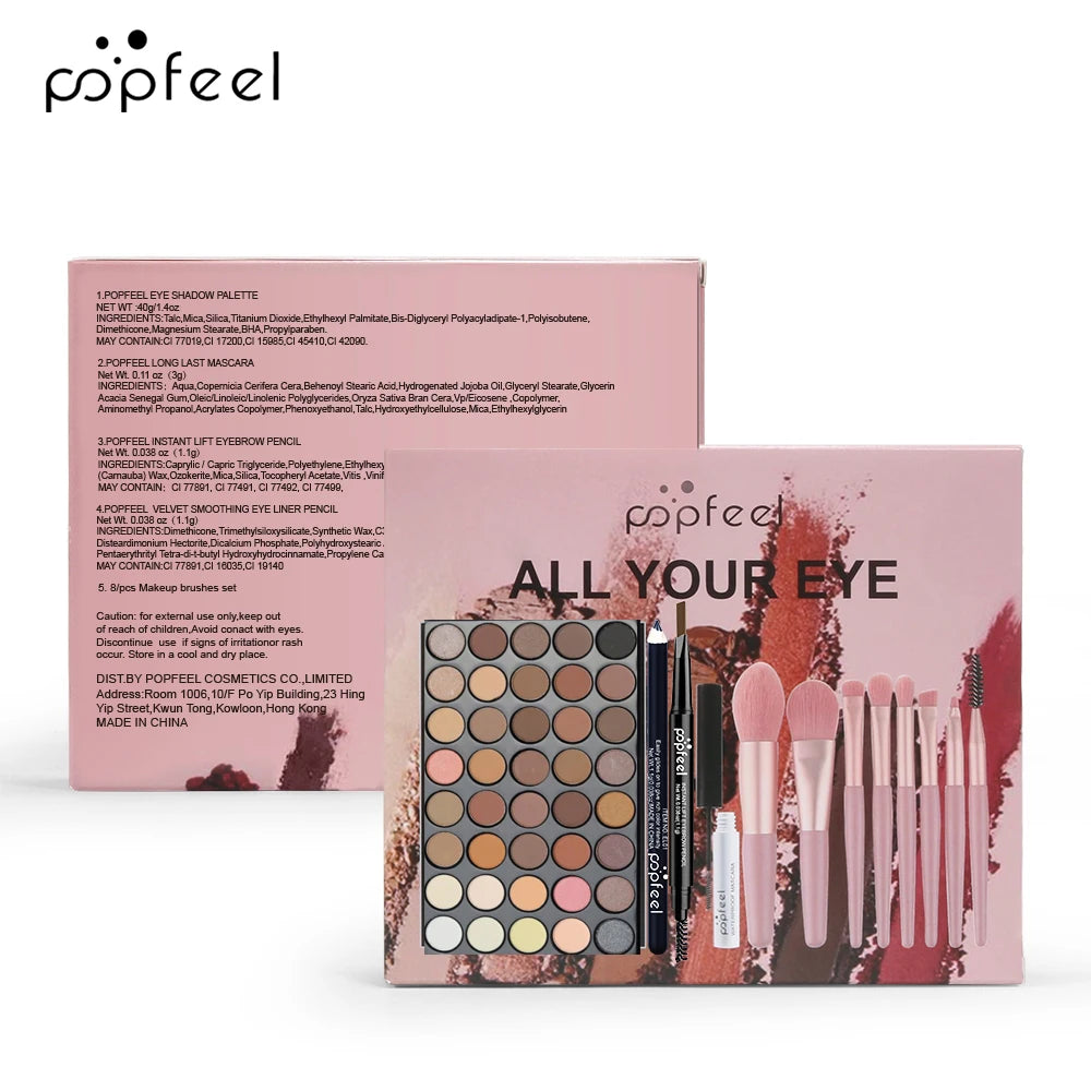 SUVETTE makeup kit packaging with ingredients list