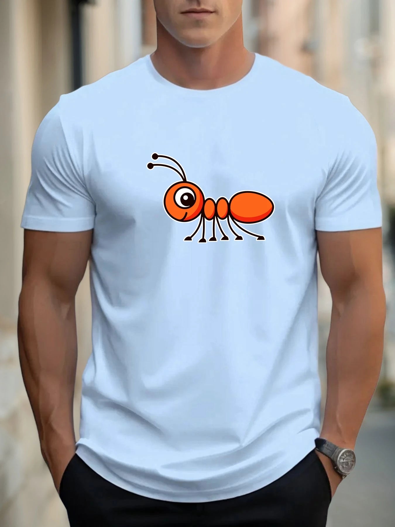 Men's 100% Cotton Graphic T-Shirt