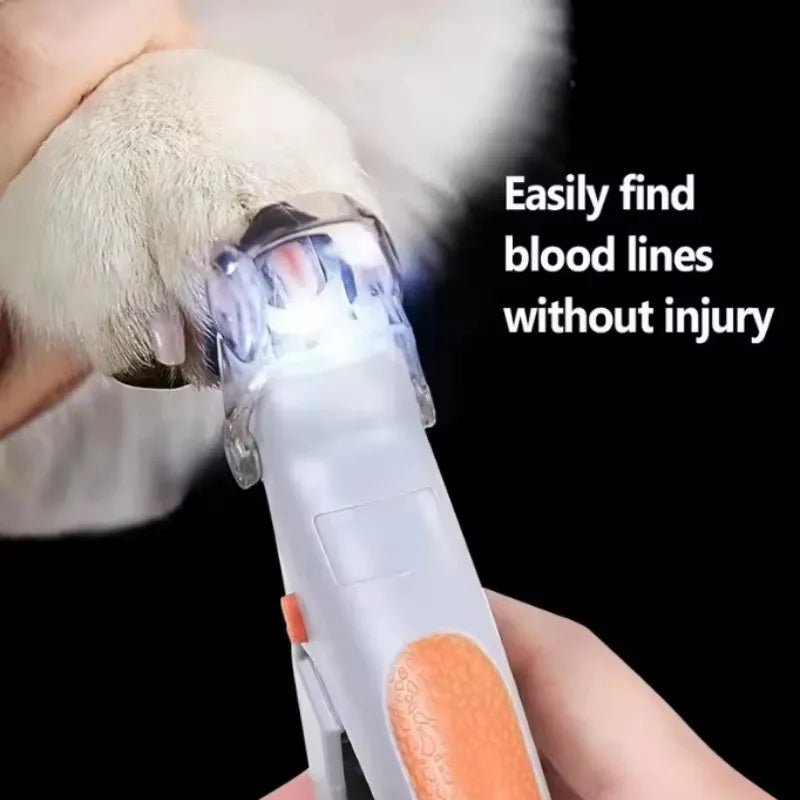 SUVETTE LED pet nail clipper showing blood line