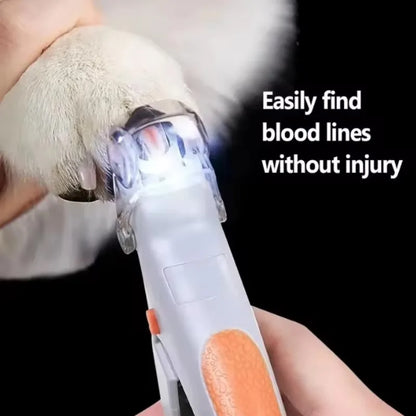 SUVETTE LED pet nail clipper showing blood line