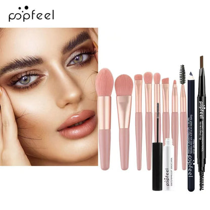 SUVETTE pink makeup brushes and cosmetic tools set