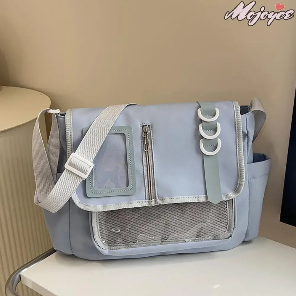 SUVETTE Light Blue Y2K Japanese Itabag Crossbody Bag