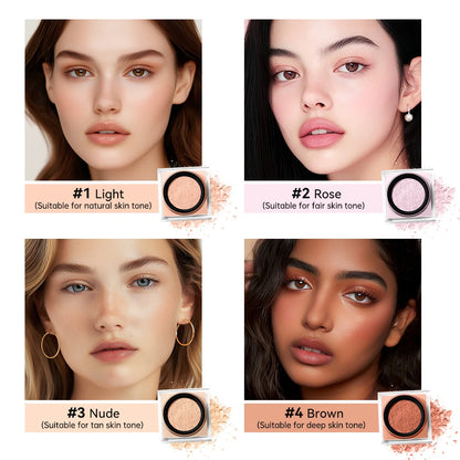 SUVETTE Loose Setting Powder 4-Shade Comparison Chart