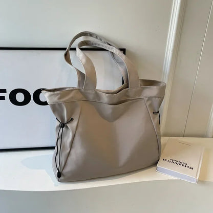 Large Drawstring Tote Bag for Women