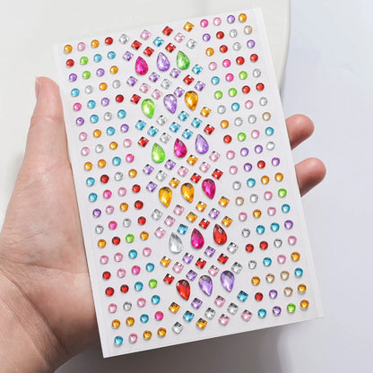 3D Face Rhinestone Stickers