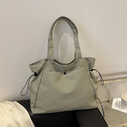 Large Drawstring Tote Bag for Women
