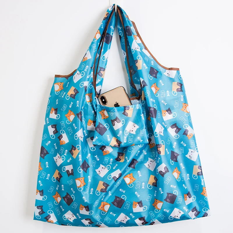 Foldable Reusable Tote Shopping Bag