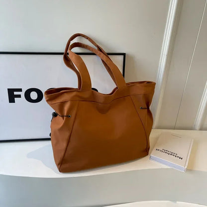 Large Drawstring Tote Bag for Women