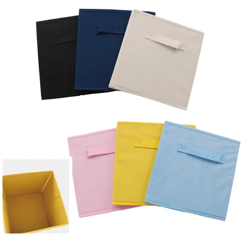 SUVETTE collapsible fabric storage bins in multiple colors