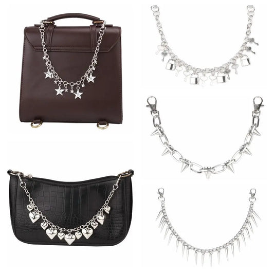 SUVETTE various silver bag chains and styles