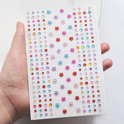 3D Face Rhinestone Stickers