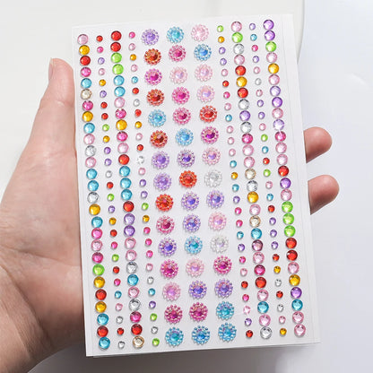 3D Face Rhinestone Stickers
