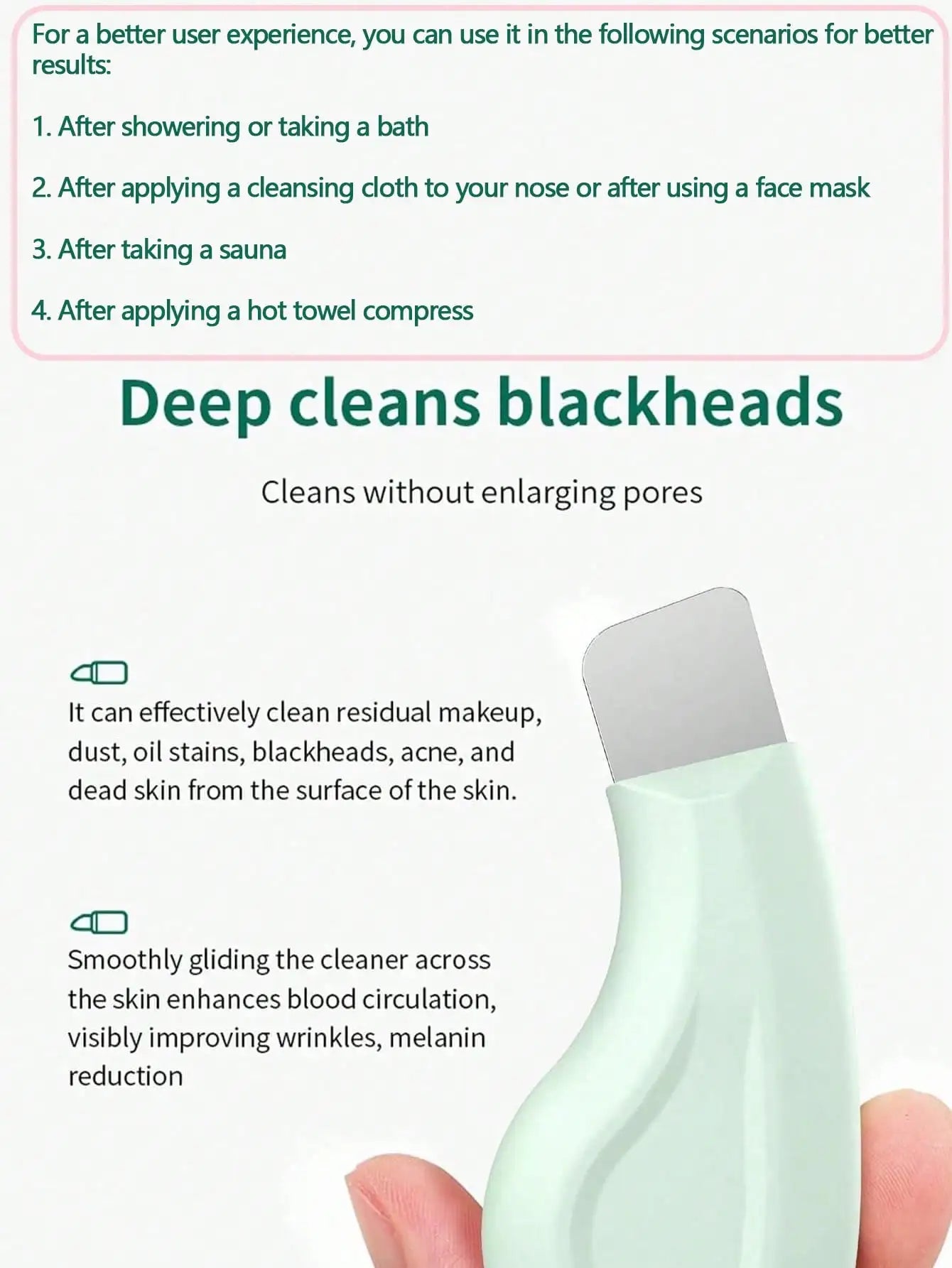 SUVETTE deep cleaning blackhead remover pore tool