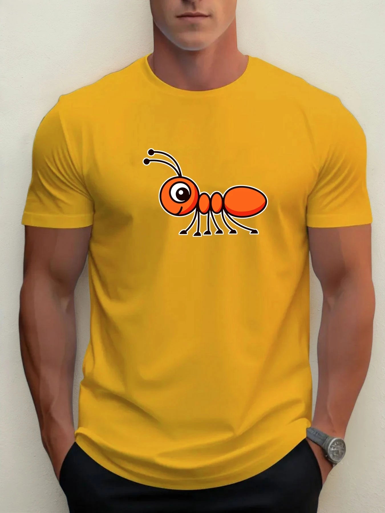 Men's 100% Cotton Graphic T-Shirt