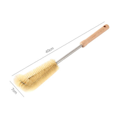 Wooden Bottle Cleaning Brush with Long Handle
