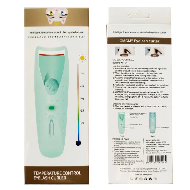 SUVETTE heated eyelash curler packaging box