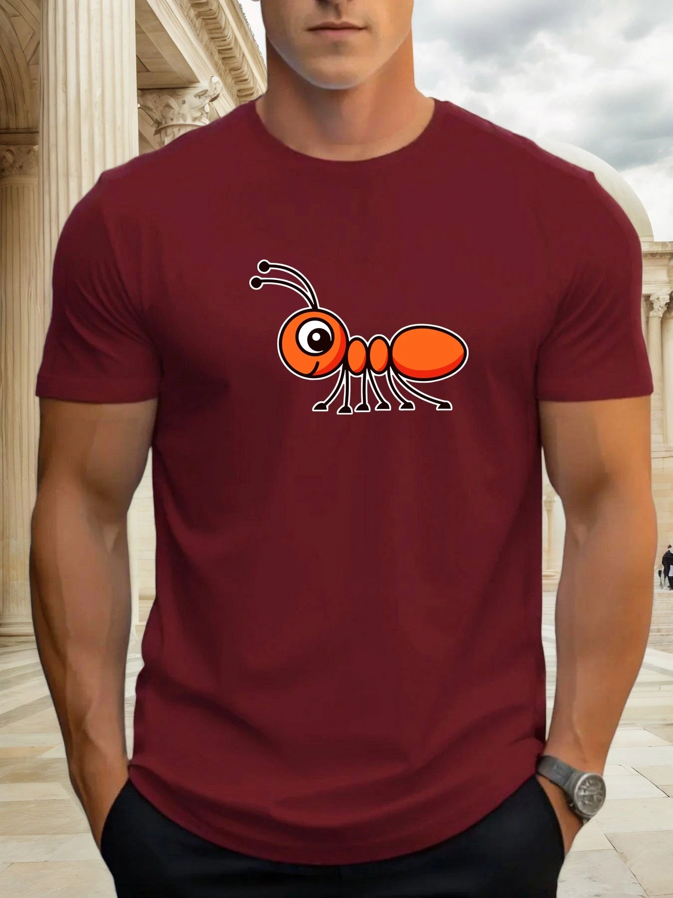 Men's 100% Cotton Graphic T-Shirt