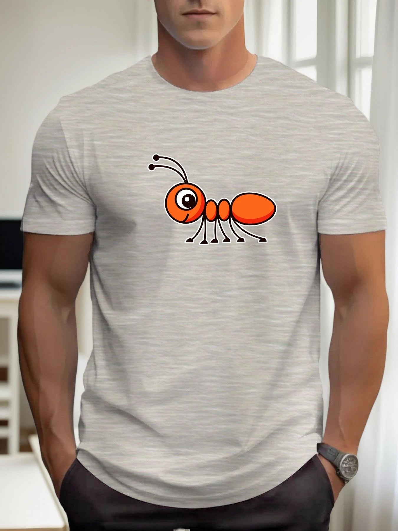 Men's 100% Cotton Graphic T-Shirt