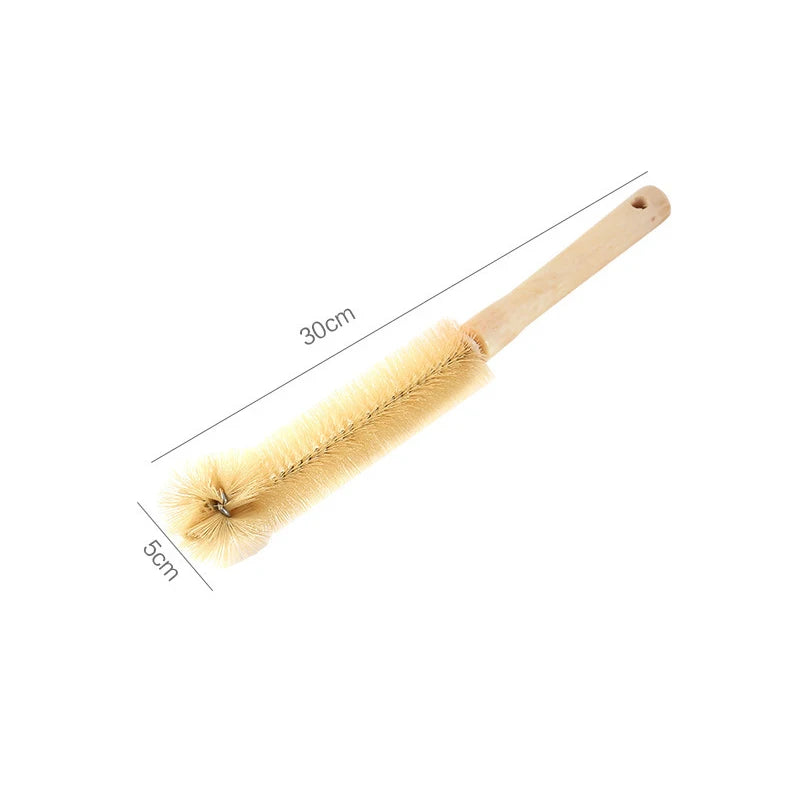 Wooden Bottle Cleaning Brush with Long Handle